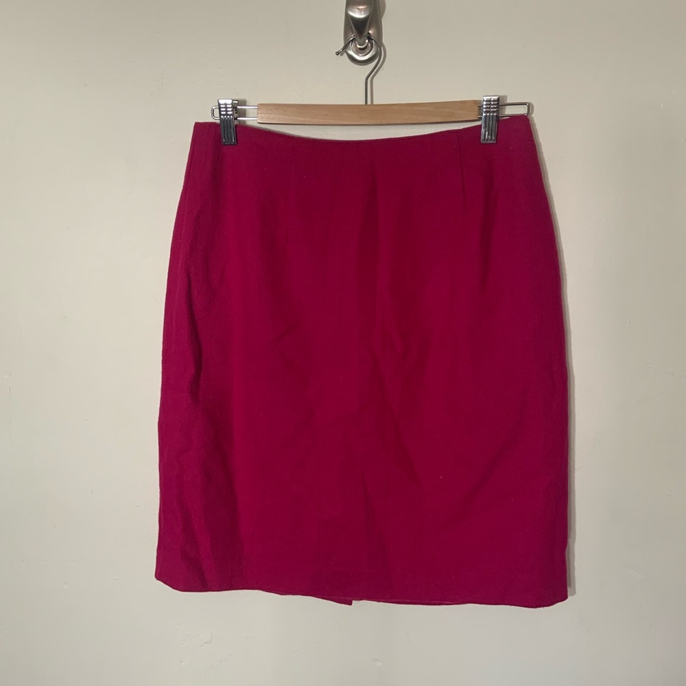 Vintage | requirements| fushia wool blend pencil skirt size 12